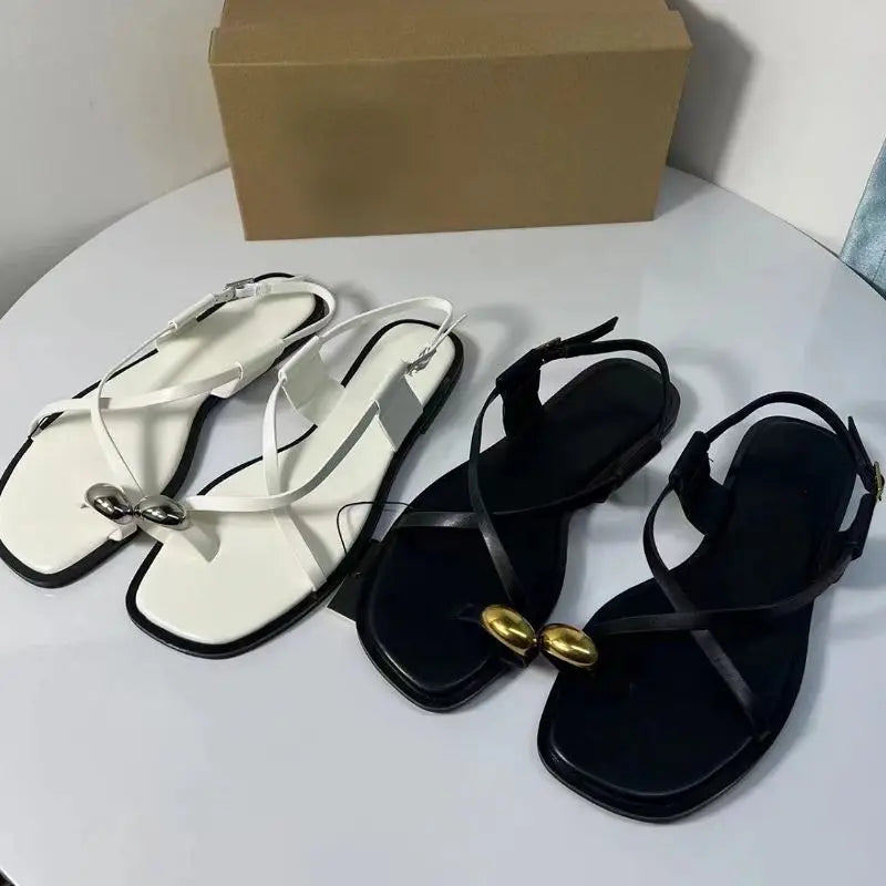 Summer Sandalias De Verano Gold Cute Trending Slipper Slides 2024 Footwear Ladies Sandals