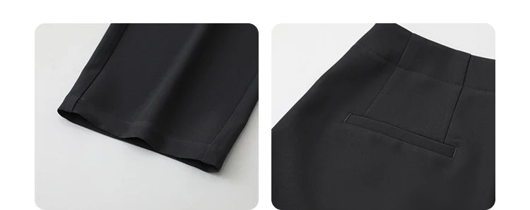 CHIC VEN Women Pants New Casual High Waisted Female Pleated Trousers Drooping Wide Leg Long Pant Office Lady Spring Summer 2025