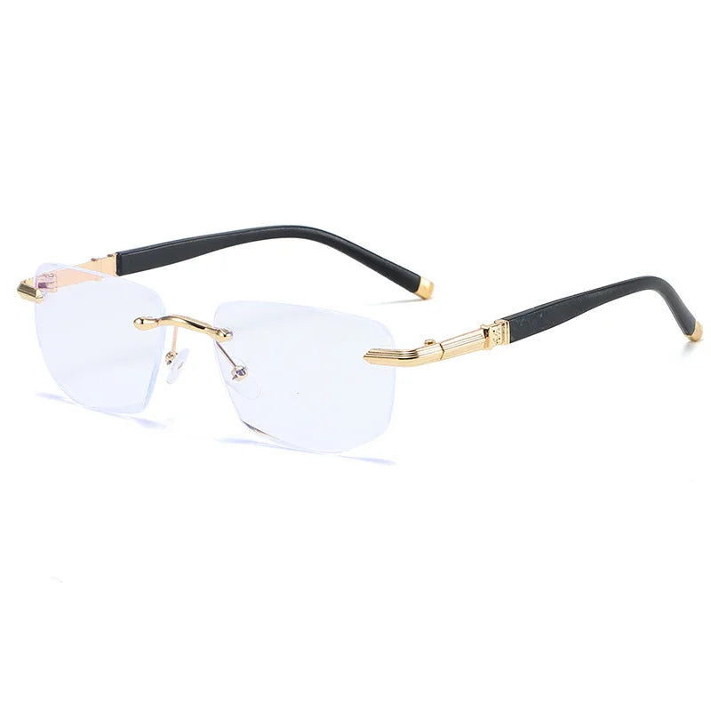 Square Reading Glasses Men Women Anti Blue Light Metal Frame Sunglasses Glasses Antifatigue Rectangle Computer Eyewear +1.5 +2.0
