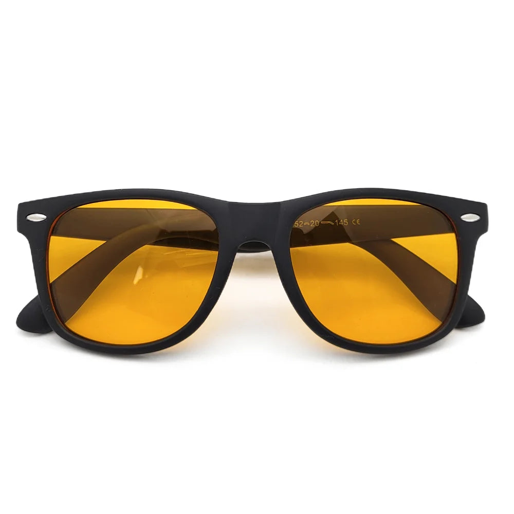 VIVIBEE Night Vision Blue Light Blocking Glasses Men Square Computer Eye  Eyeglasses Gaming Women Orange Eyewear
