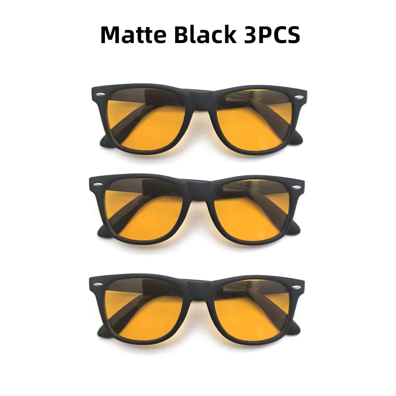 VIVIBEE Night Vision Blue Light Blocking Glasses Men Square Computer Eye  Eyeglasses Gaming Women Orange Eyewear