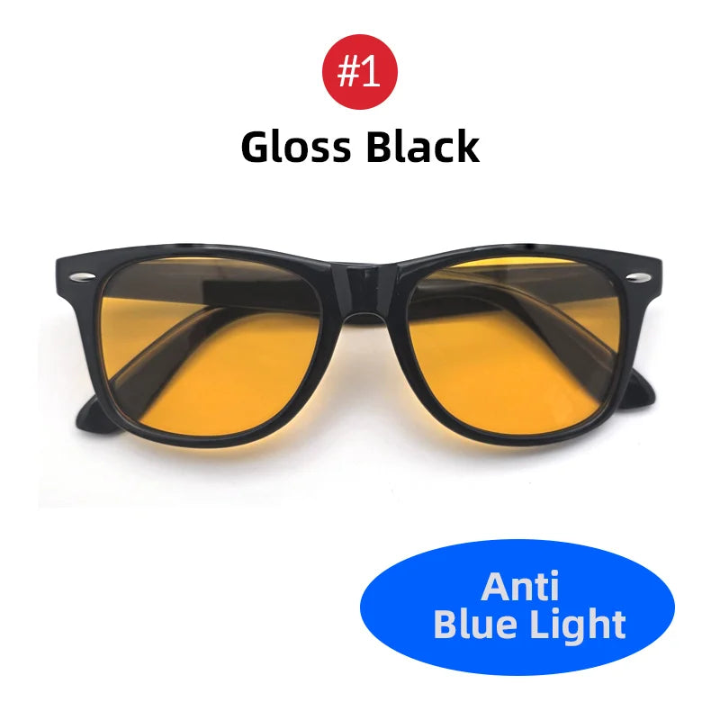 VIVIBEE Night Vision Blue Light Blocking Glasses Men Square Computer Eye  Eyeglasses Gaming Women Orange Eyewear