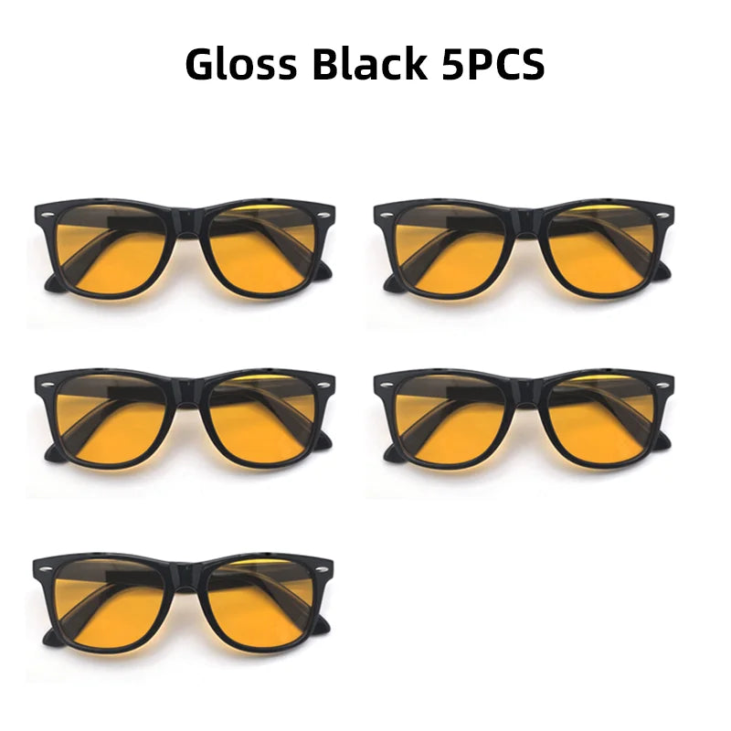 VIVIBEE Night Vision Blue Light Blocking Glasses Men Square Computer Eye  Eyeglasses Gaming Women Orange Eyewear