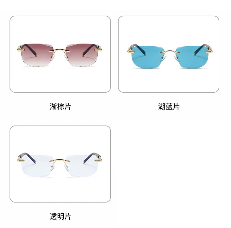 Square Reading Glasses Men Women Anti Blue Light Metal Frame Sunglasses Glasses Antifatigue Rectangle Computer Eyewear +1.5 +2.0