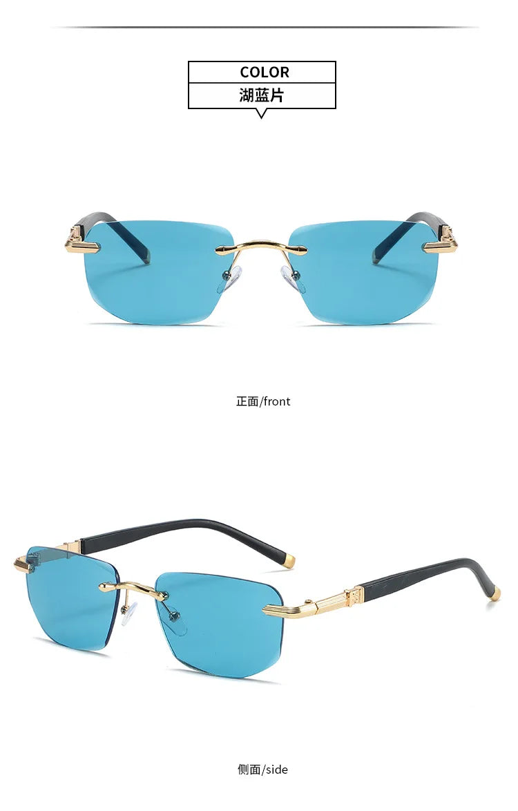 Square Reading Glasses Men Women Anti Blue Light Metal Frame Sunglasses Glasses Antifatigue Rectangle Computer Eyewear +1.5 +2.0