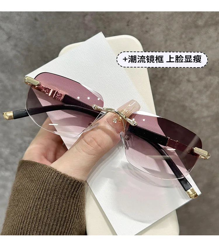 Square Reading Glasses Men Women Anti Blue Light Metal Frame Sunglasses Glasses Antifatigue Rectangle Computer Eyewear +1.5 +2.0