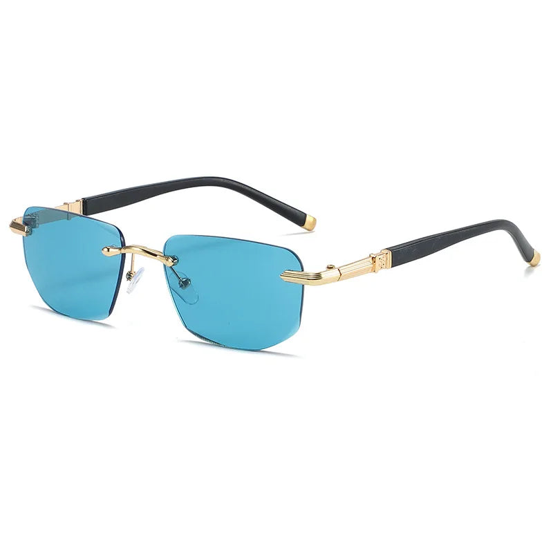 Square Reading Glasses Men Women Anti Blue Light Metal Frame Sunglasses Glasses Antifatigue Rectangle Computer Eyewear +1.5 +2.0