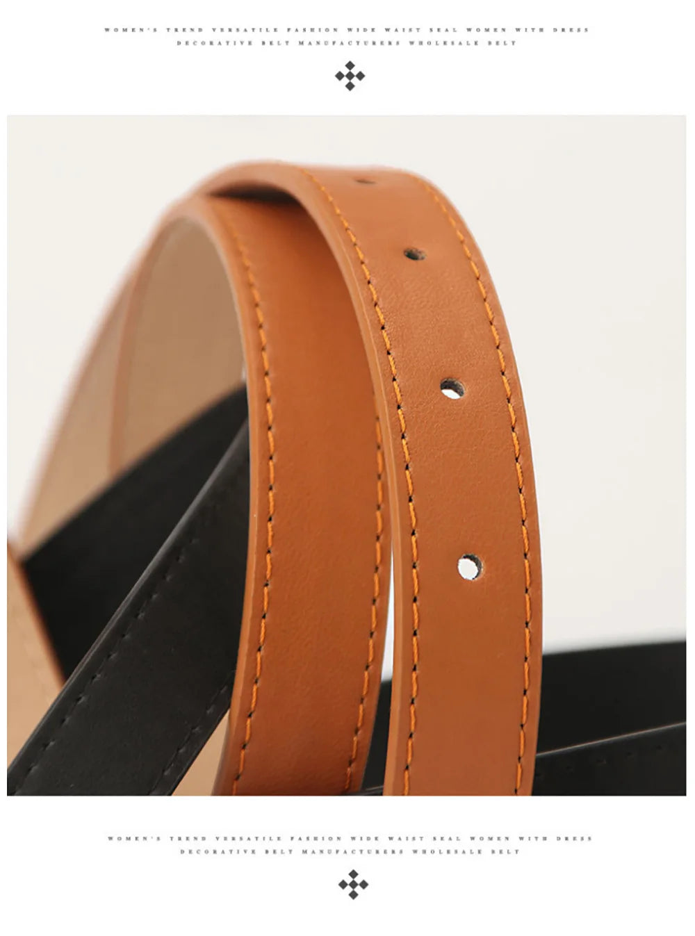 2024 Women Belts New PU Leather Simple Metal Buckle Belt Girls Dress Jean Pants Waistband Belts for Lady Luxury Designer Brand