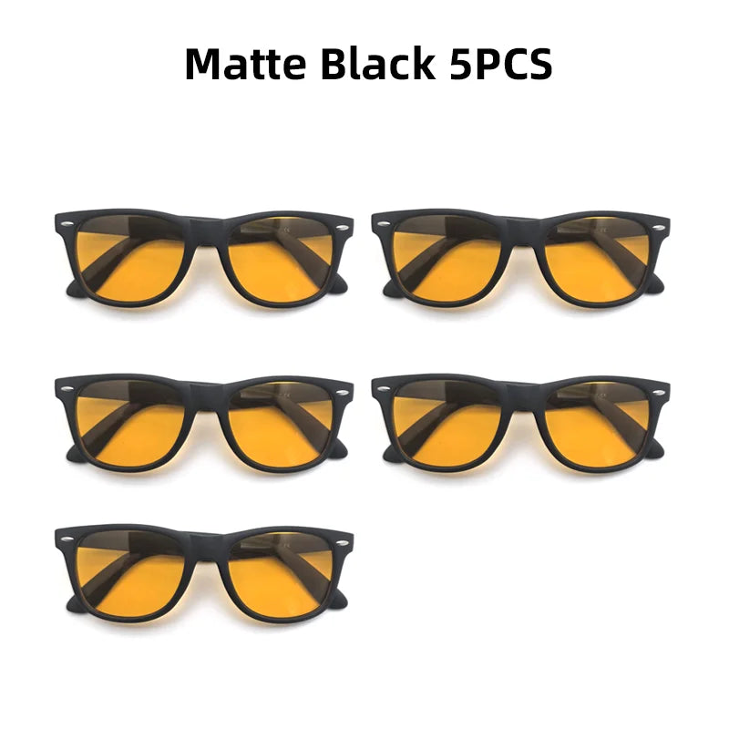 VIVIBEE Night Vision Blue Light Blocking Glasses Men Square Computer Eye  Eyeglasses Gaming Women Orange Eyewear