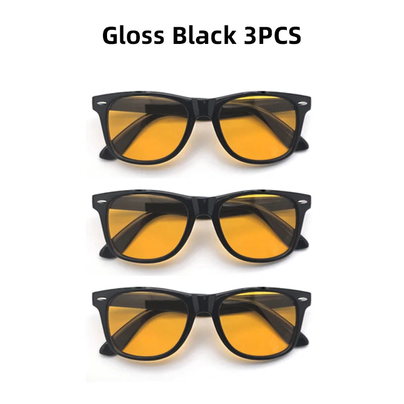 VIVIBEE Night Vision Blue Light Blocking Glasses Men Square Computer Eye  Eyeglasses Gaming Women Orange Eyewear