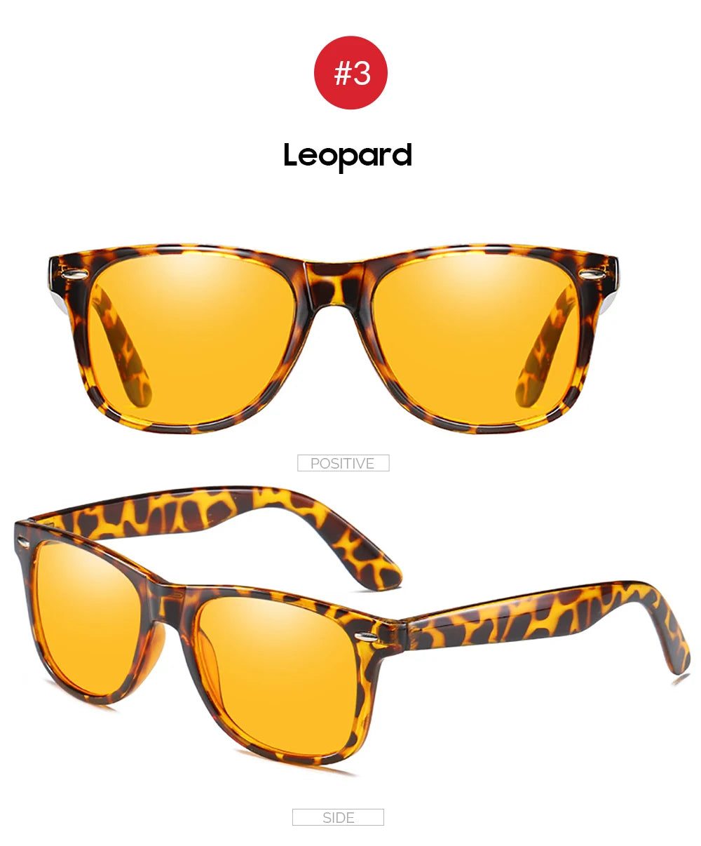 VIVIBEE Night Vision Blue Light Blocking Glasses Men Square Computer Eye  Eyeglasses Gaming Women Orange Eyewear
